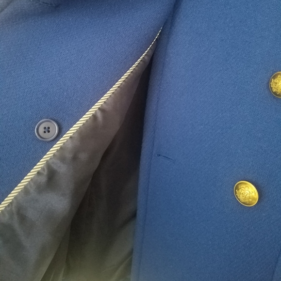 J. Crew Stadium Cloth Brilliant Blue Peacoat Jacket - Picture 9 of 13